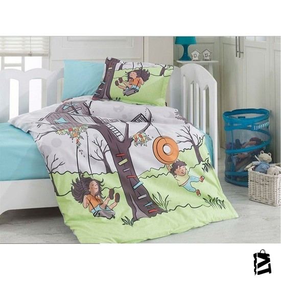Best Friends Yeşil Bebek Nevresim Takımı 8697353431449 - Elden Taksitle Sözleşmeli Senetli Alışveriş