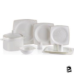Neva N2717 Yakamoz 60 Parça Bone Premium Yemek Takımı