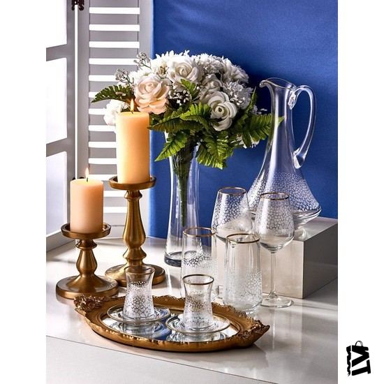 Neva N2734 Sweet Premium Yakamoz 49 Parça Cam Sofra Seti - Elden Taksitle Sözleşmeli Senetli Alışveriş
