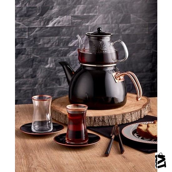 Neva N2736 Sweet Premium Bitter 6 Kişilik Cam çay Seti - Elden Taksitle Sözleşmeli Senetli Alışveriş