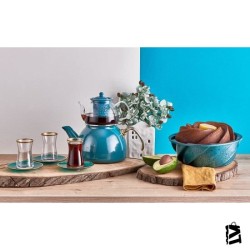 Neva N2737 Sweet Premium Mentol 6 Kişilik Cam Çay Seti