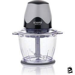 Schafer Welle Doğrayıcı Cam Hazneli Rondo-Siyah
