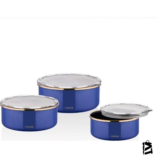 Neva N2779 Sweet Premium Yakamoz 3 Lü Emaye Saklama Kabı - Elden Taksitle Sözleşmeli Senetli Alışveriş