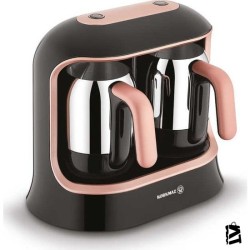 Korkmaz A861-02 Kahvekolik Twin Rose Gold/Siyah Türk Kahve Makinesi