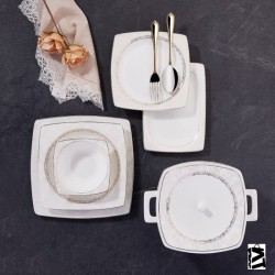 Korkmaz A8429 Bone Selection 60 Parça Kare Yemek Takimi