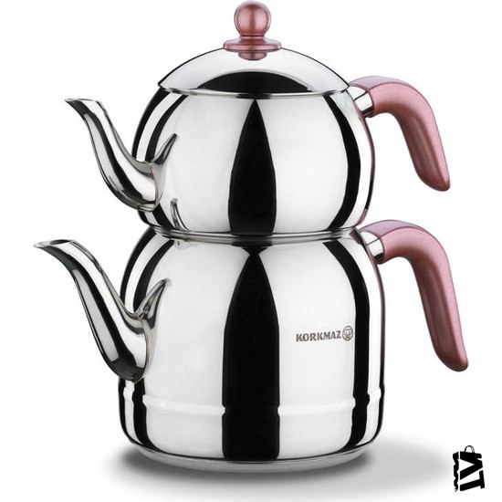 Korkmaz A195 Retro Rose çaydanlık Takımı Paslanmaz çelik - Elden Taksitle Sözleşmeli Senetli Alışveriş
