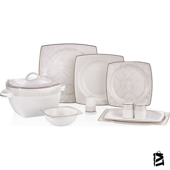 Neva N2826 60 Parça Yakamoz Dolunay Premium Yemek Takımı - Elden Taksitle Sözleşmeli Senetli Alışveriş