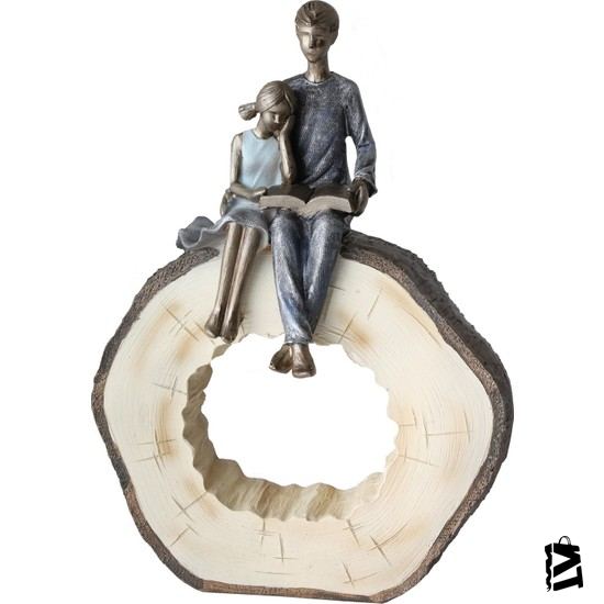 Gift Cloud Baba ve Kızı Biblo - Model 2