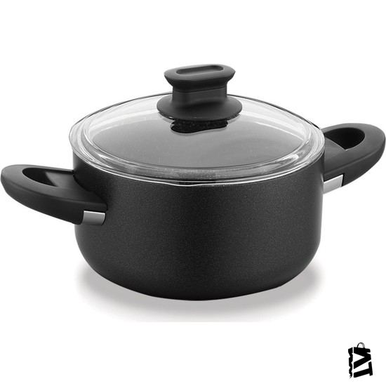 Korkmaz Lina 24 X 12,5 Cm Siyah Tencere - Elden Taksitle Sözleşmeli Senetli Alışveriş