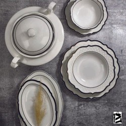 Korkmaz Eliza Collection 60 Parça Yuvarlak Yemek Takımı A8240
