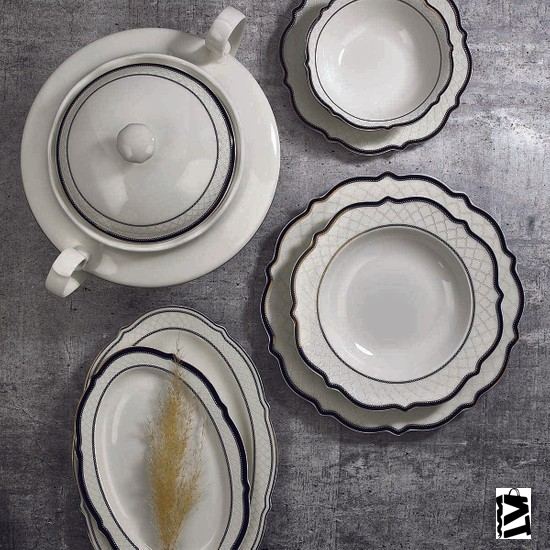 Korkmaz Eliza Collection 60 Parça Yuvarlak Yemek Takımı A8240 - Elden Taksitle Sözleşmeli Senetli Alışveriş