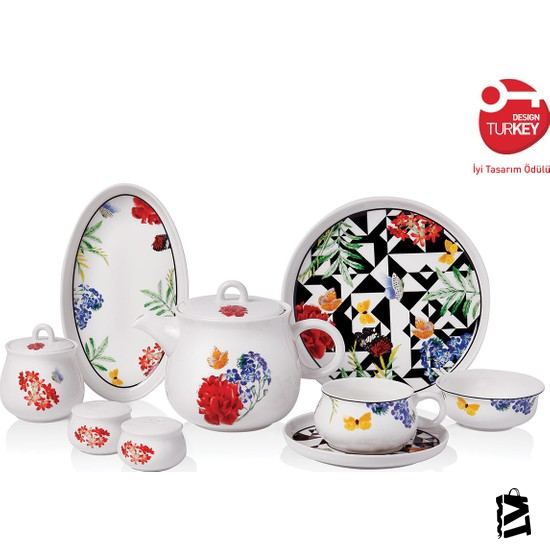 Korkmaz Aşiyan Collection 30 Parça Kahvaltı Takımı - Elden Taksitle Sözleşmeli Senetli Alışveriş