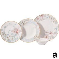 Korkmaz Vanessa Collection 24 Parça Yuvarlak Yemek Takımı A8877