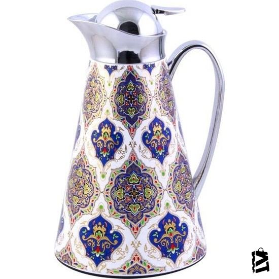 Leader 1 Litre Içi Cam çini Işlemeli çeyizlik Lüks Termos Leader Ld-10c - Elden Taksitle Sözleşmeli Senetli Alışveriş
