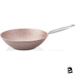 Falez Rose Line Granit Döküm 28 cm Wok Tava
