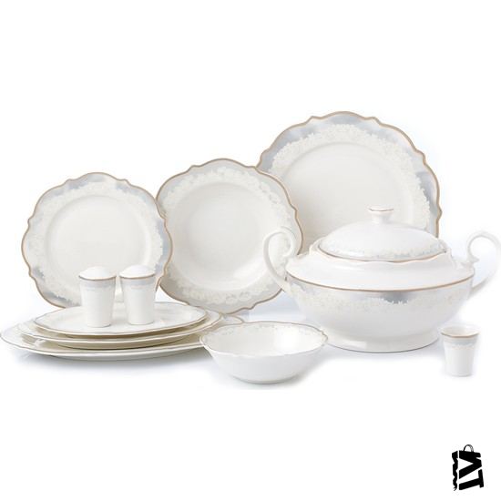 Korkmaz Eliza Collection 60 Parça Yuvarlak Yemek Takımı - Elden Taksitle Sözleşmeli Senetli Alışveriş