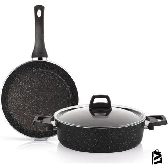 Schafer Dark Storm Basık Tencere -tava 26 Cm 2li - Elden Taksitle Sözleşmeli Senetli Alışveriş
