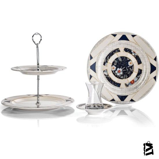 Schafer Glory Pasta Servis Seti -19 Prç.-lacivert - Elden Taksitle Sözleşmeli Senetli Alışveriş