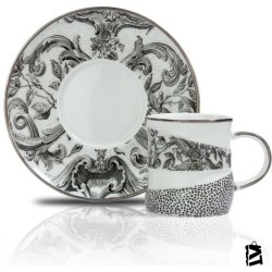 Schafer Noble Kahve Fincan TAKIMI12 Parça Gümüş