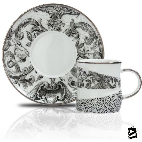 Schafer Noble Kahve Fincan Takimi12 Parça Gümüş - Elden Taksitle Sözleşmeli Senetli Alışveriş