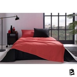 Özdilek Colormix Kırmızı Siyah Çift Kişilik Pike Takımı