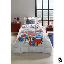 Özdilek Spiderman Wall Tek Kişilik Disney Lisanslı Lastikli Fitted Çarşaf Çocuk Uyku Seti