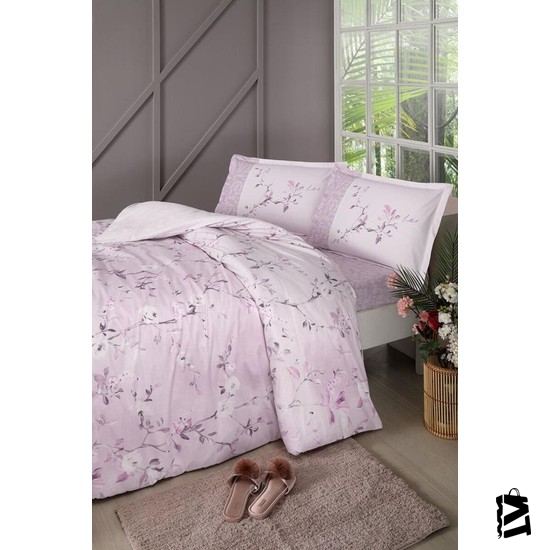 özdilek Ivy Rose çift Kişilik Ranforce Nevresim Takımı Pembe - Elden Taksitle Sözleşmeli Senetli Alışveriş