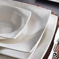 Schafer Beth 56 Parça 12 Kişilik Yemek Takımı Beyaz 02