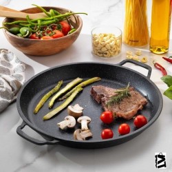 Schafer Jung Çok Amaçlı Döküm Tava 36CM - Siyah