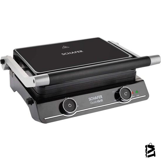 Schafer Gusto Grill Izgara & Tost Makinesi - Siyah
