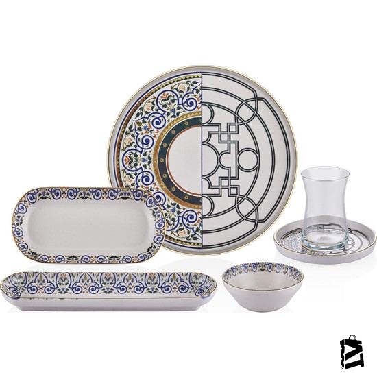 Neva N3164 Mentol Jülide 26 Prç Kahvaltı Takımı