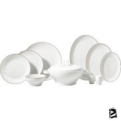 Korkmaz Lidya Collection Gold 60 Parça Yemek Takımı A8187