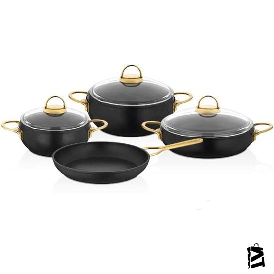 Falez Golden 7 Parça Güveç Set