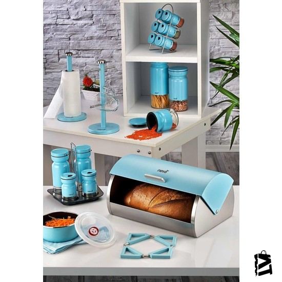 Neva N987 Sweet Turkuaz 4 Parça Ekmeklik Seti - Elden Taksitle Sözleşmeli Senetli Alışveriş