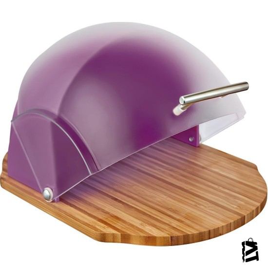 Neva N2375 Sweet Mor Oval Ahşap Ekmeklik