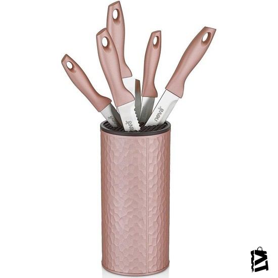 Neva N2471 Sweet Petek Rose Chocolate 6 Lı Bıçak Seti - Elden Taksitle Sözleşmeli Senetli Alışveriş