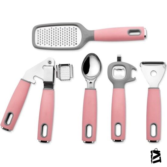 Neva N2558 Sweet 5li Mutfak Gereçleri Seti -pembe - Elden Taksitle Sözleşmeli Senetli Alışveriş