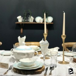 Schafer Dantella Fine Bone Porselen 87 Parça 12 Kişilik Yemek Takımı