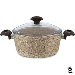 Falez Creamy Granit 24*11 cm Derin Tencere